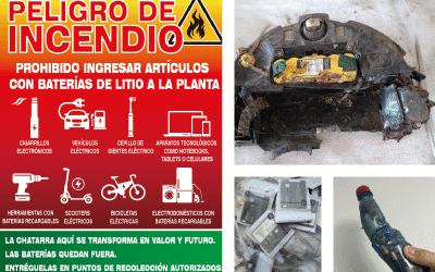 🚫 Baterías de litio: un riesgo oculto en la chatarra