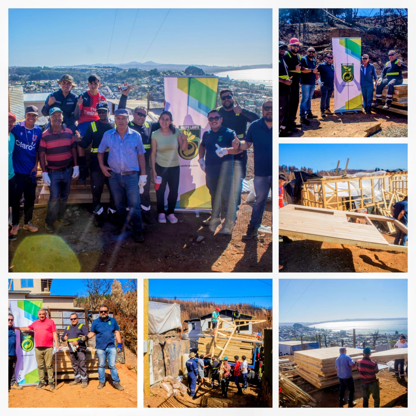 Grupo Lampa concreta donación de cuatro viviendas para familias afectadas por incendios