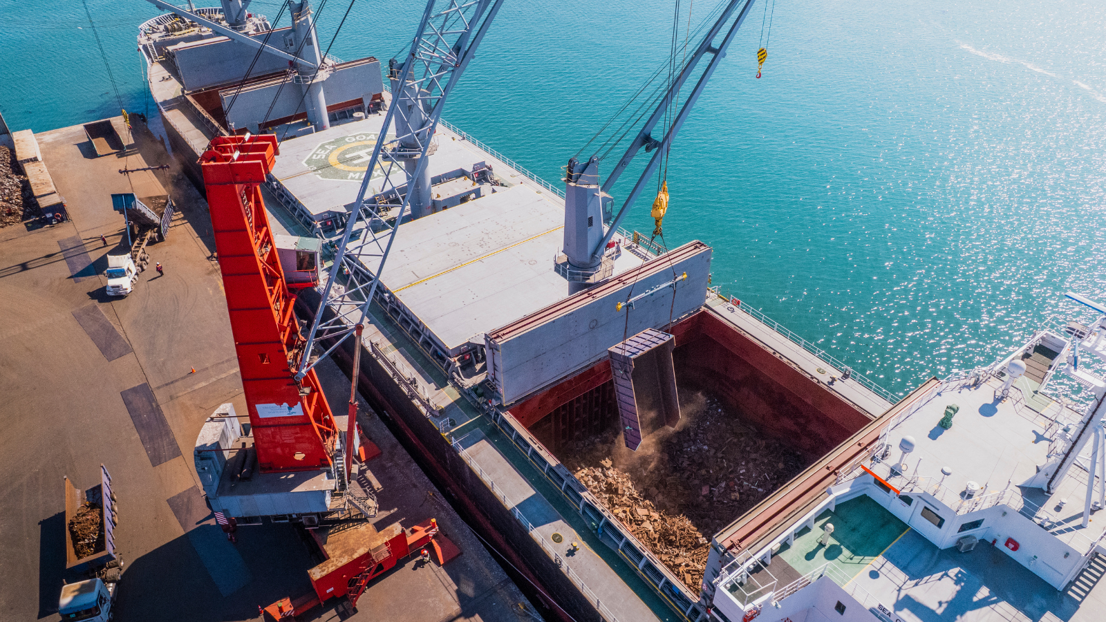 Grupo Lampa concretó embarque de 27 mil toneladas de chatarra ferrosa desde Talcahuano