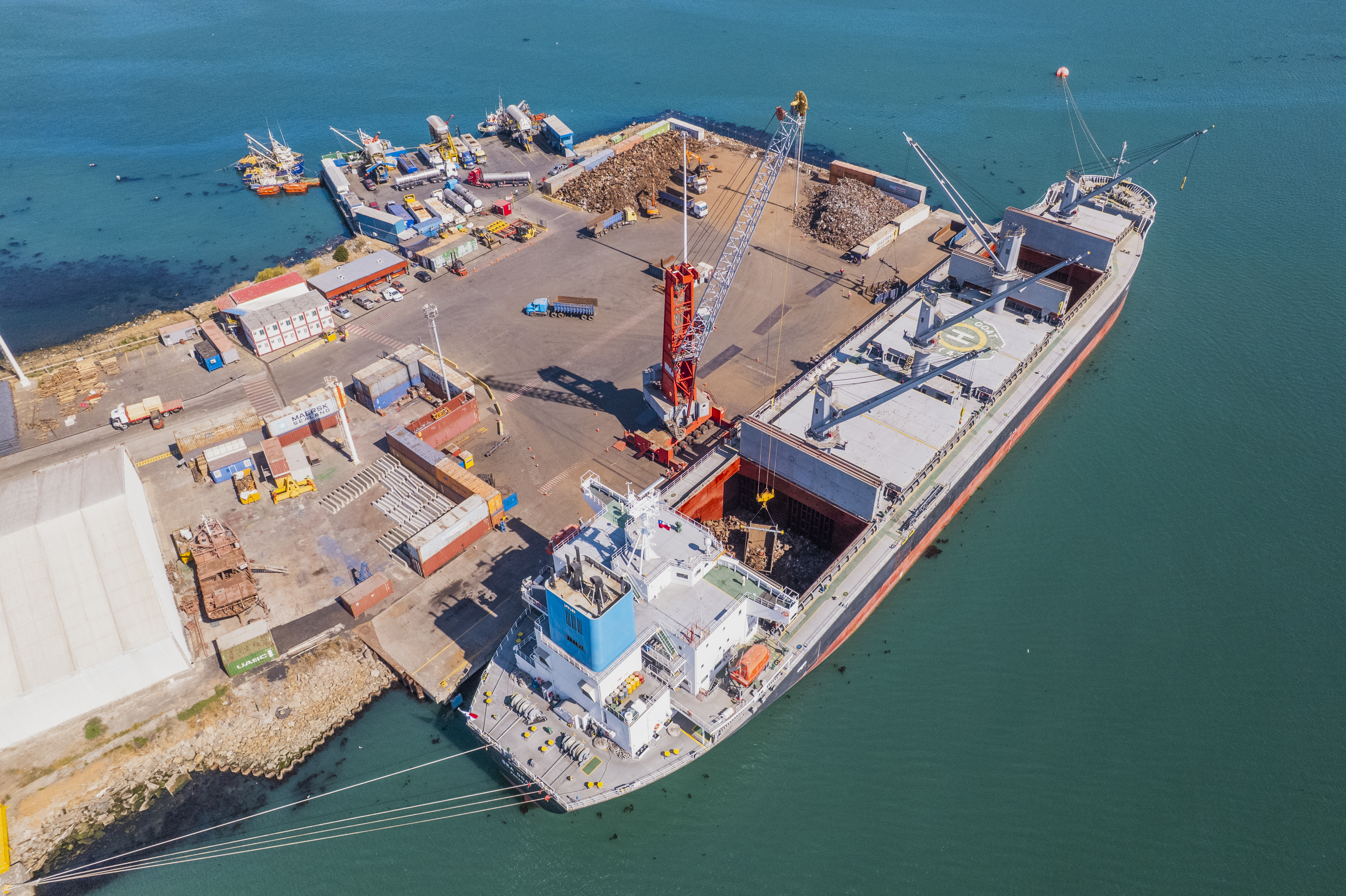 27 mil toneladas de chatarra ferrosa vuelven al ciclo productivo desde Talcahuano